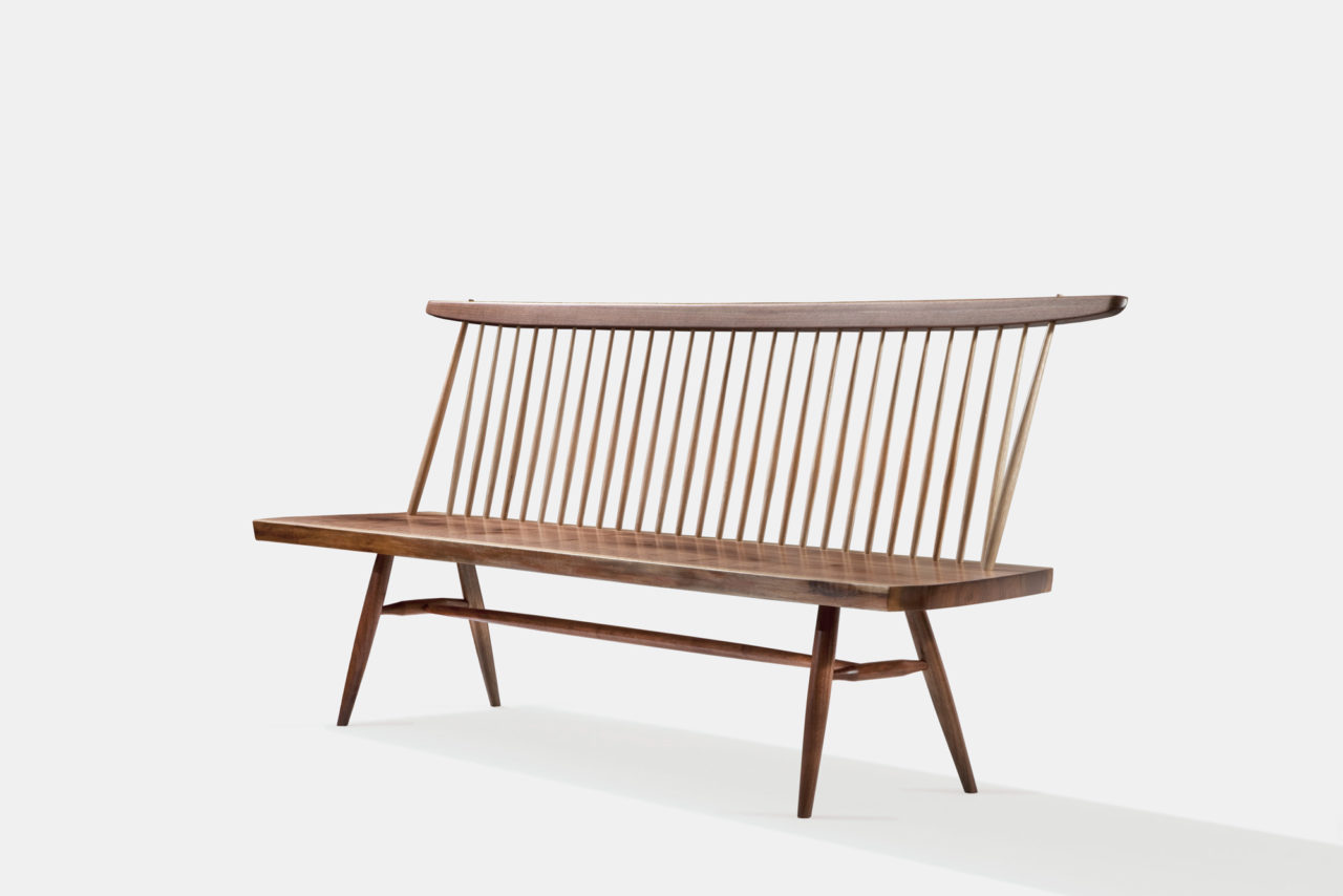 Bench with Back — George Nakashima Woodworkers