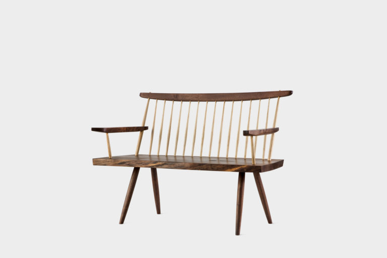 Bench with Back & Arms - George Nakashima Woodworkers