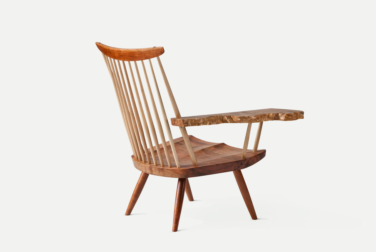 Lounge Chair with FreeForm Arm — Nakashima Woodworkers