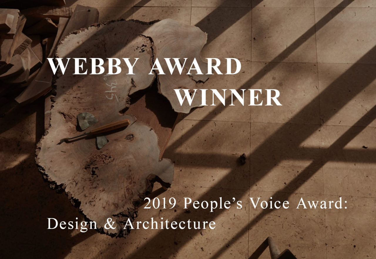 Nakashima Woodworkers Webby Award